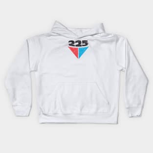 225 Aussie Valiant Badge (Worn Full Color) Kids Hoodie